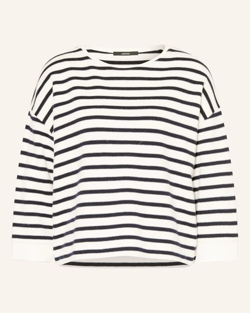 someday. Strickshirt Uleno Mit 3/4-Arm blau Weiss
