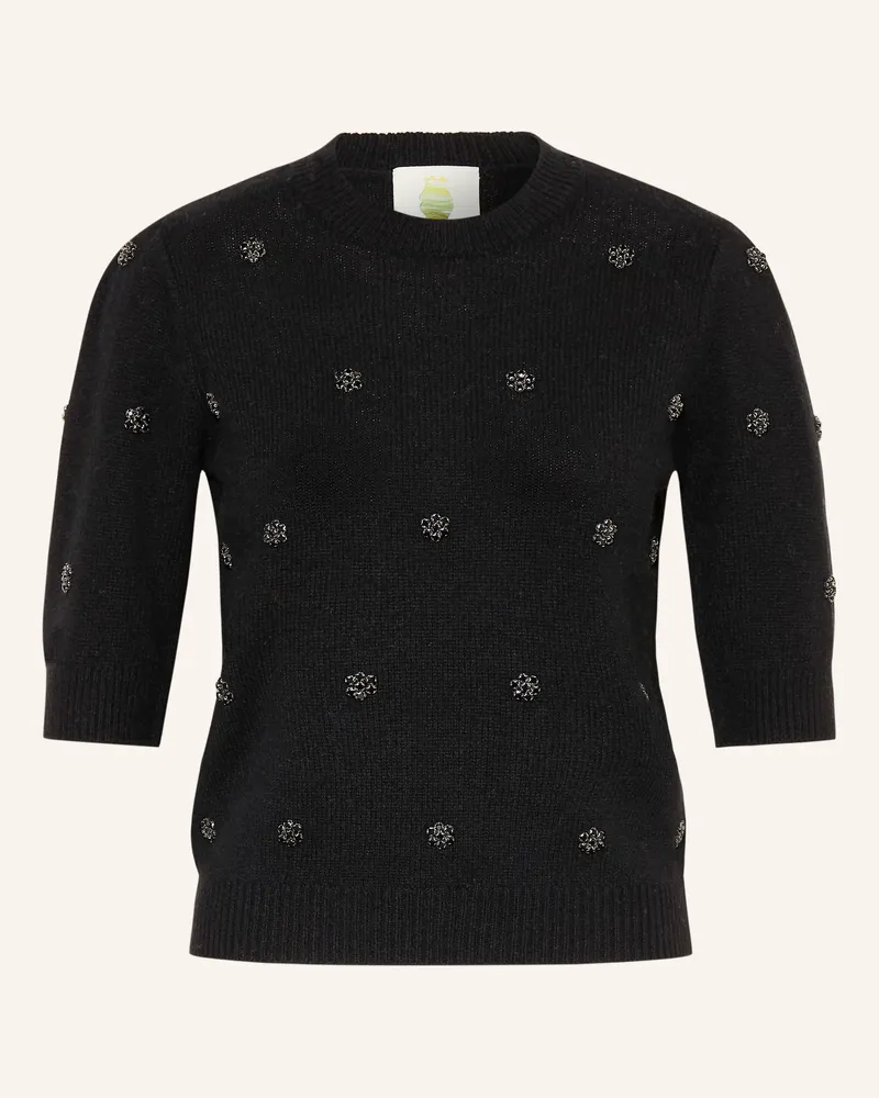 Princess goes Hollywood Strickshirt Mit Schmucksteinen schwarz Schwarz