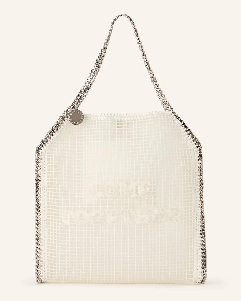 Stella McCartney Schultertasche Falabella Aus Mesh weiss Weiss