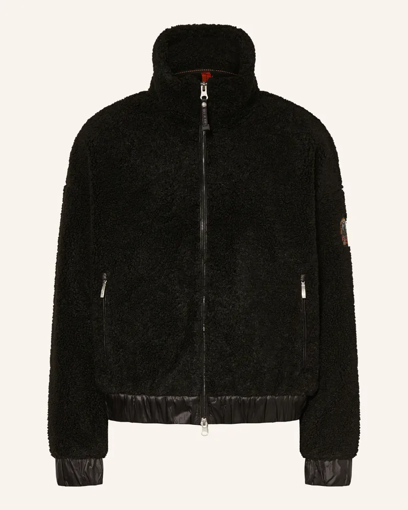 Parajumpers Teddyfell-Jacke Sori schwarz Schwarz