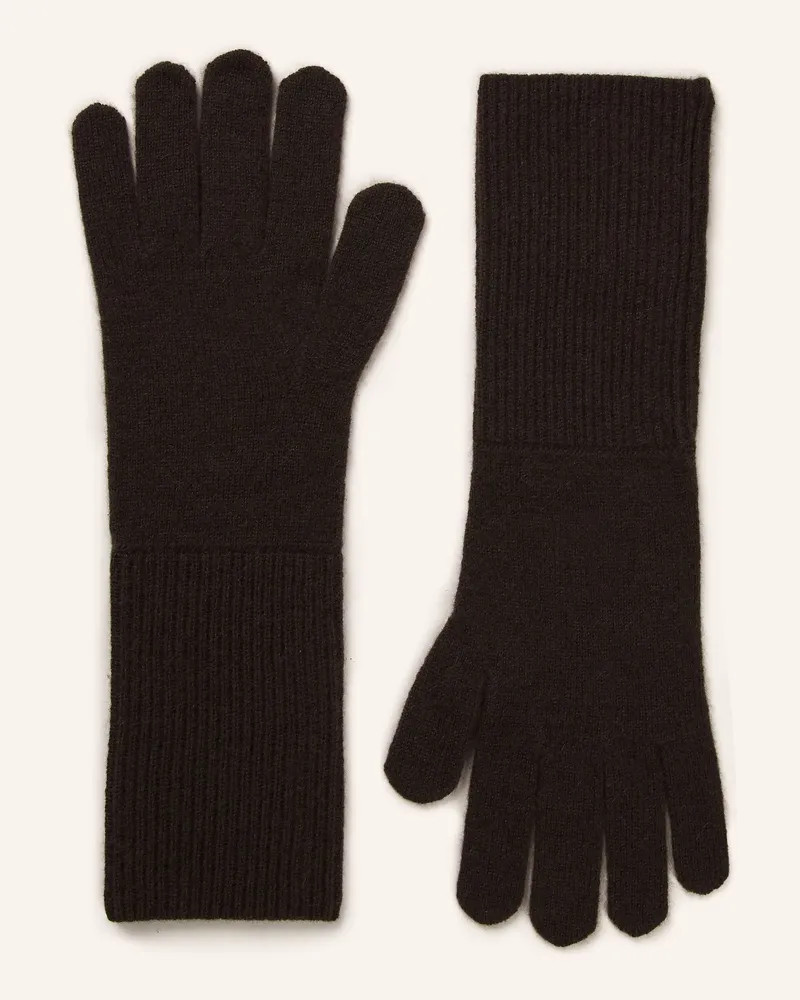 Darling Harbour Handschuhe aus Cashmere Dunkelbraun