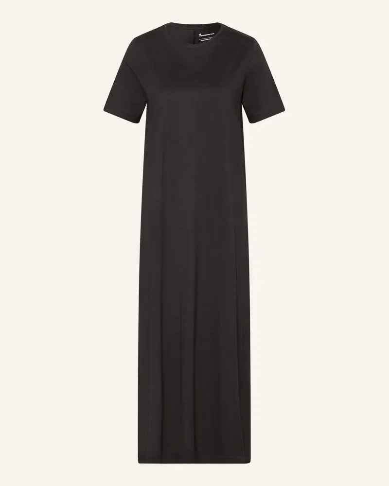 Knowledge Cotton Apparel Jerseykleid schwarz Schwarz