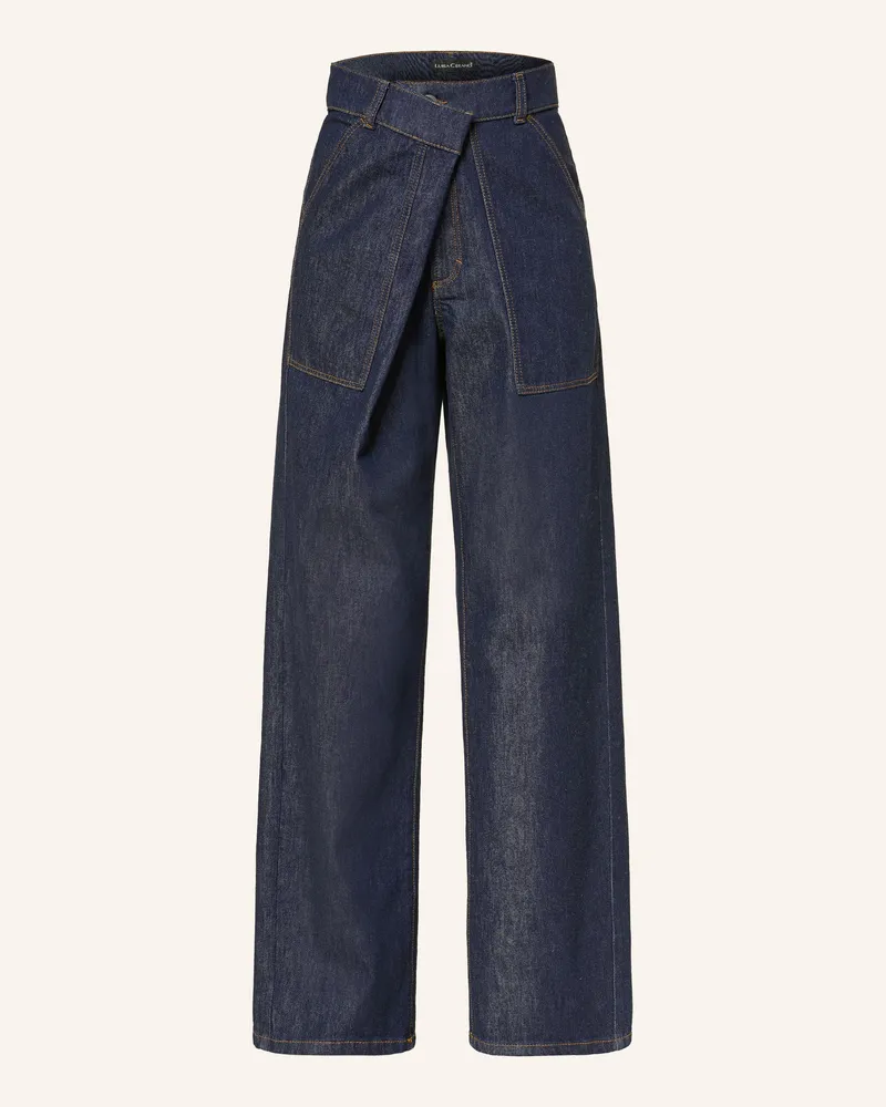Luisa Cerano Wide Leg Jeans blau 252