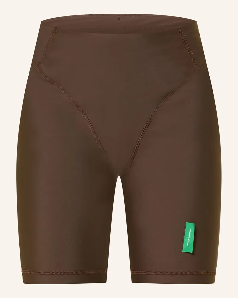 District Vision Lauf-Tights Pocketed braun Braun