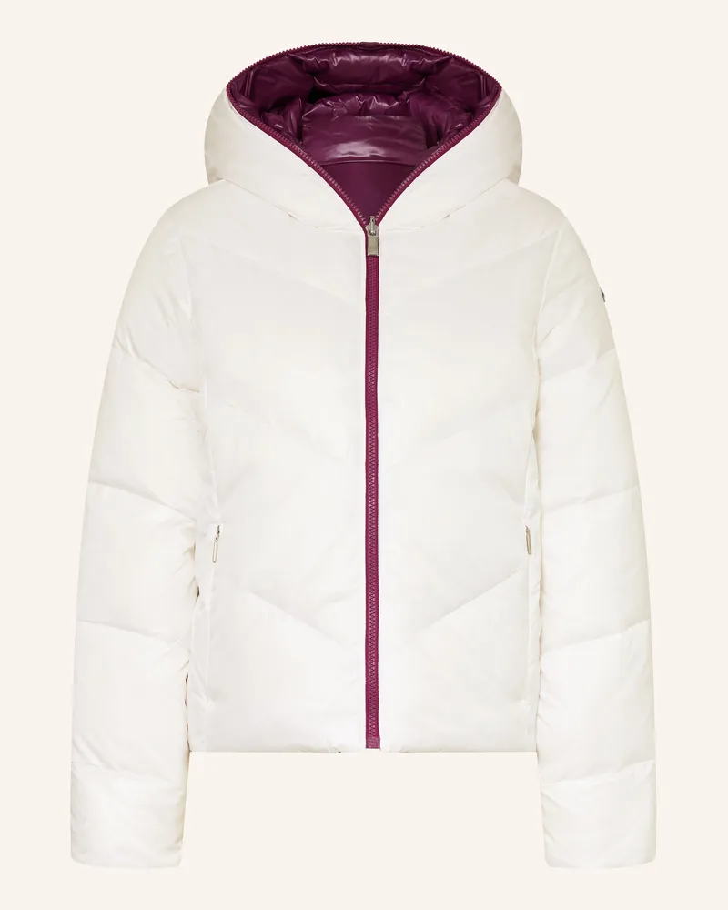 Kjus Daunen-Skijacke BACKFLIP zum Wenden Weiss