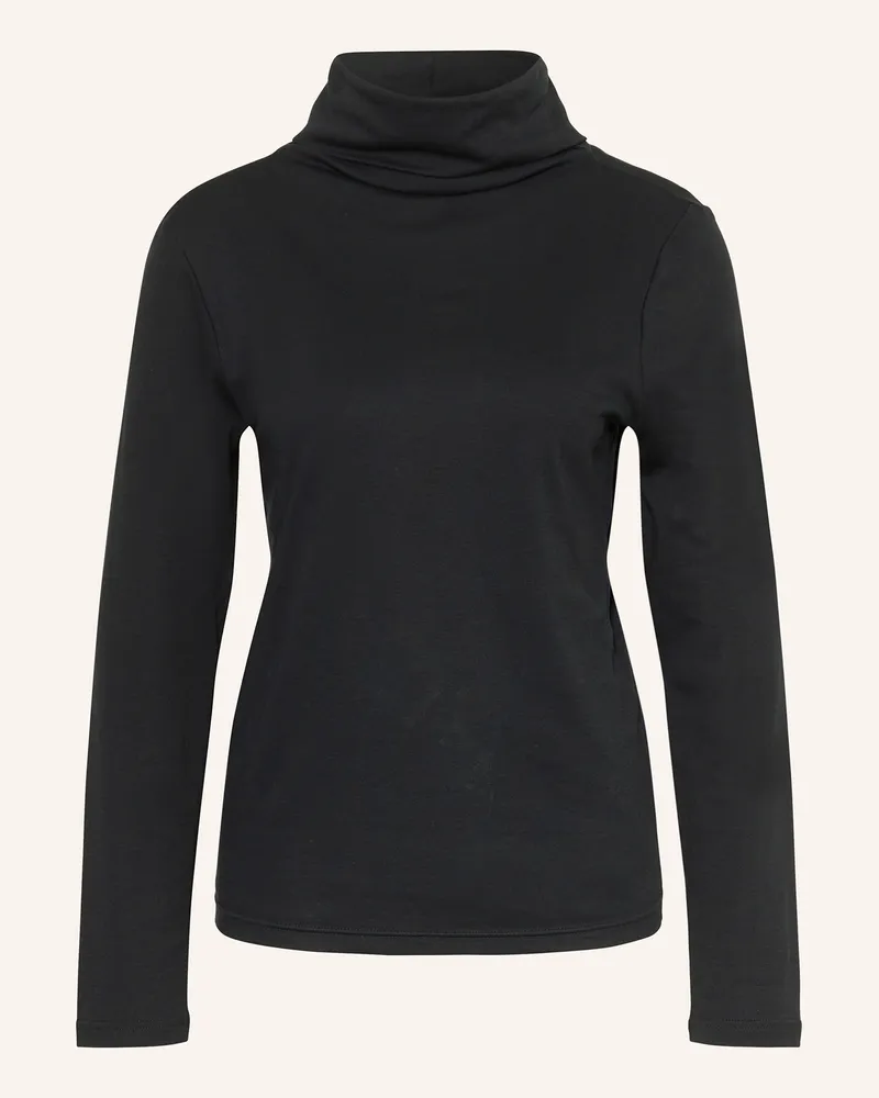 Efixelle Rollkragenshirt Schwarz
