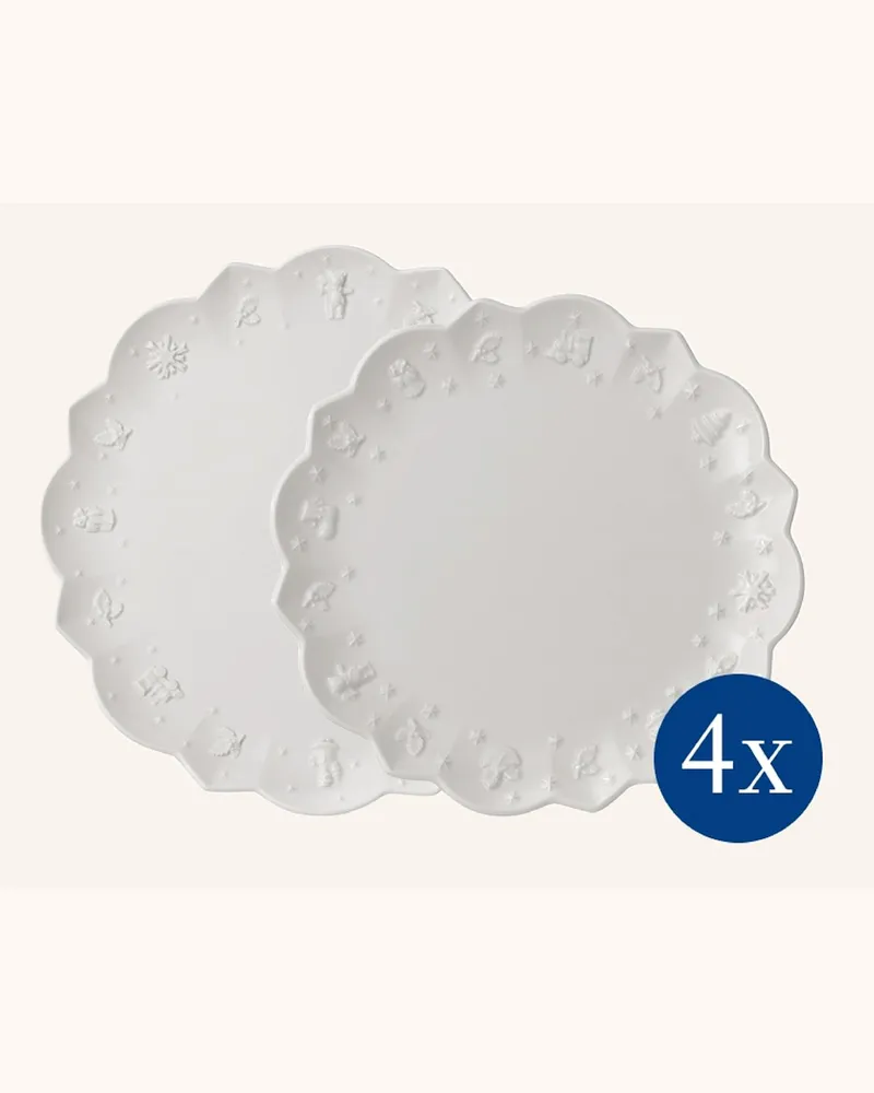 Villeroy & Boch Teller-Set, 8-Teilig Toy's Delight Royal Classic weiss Weiss