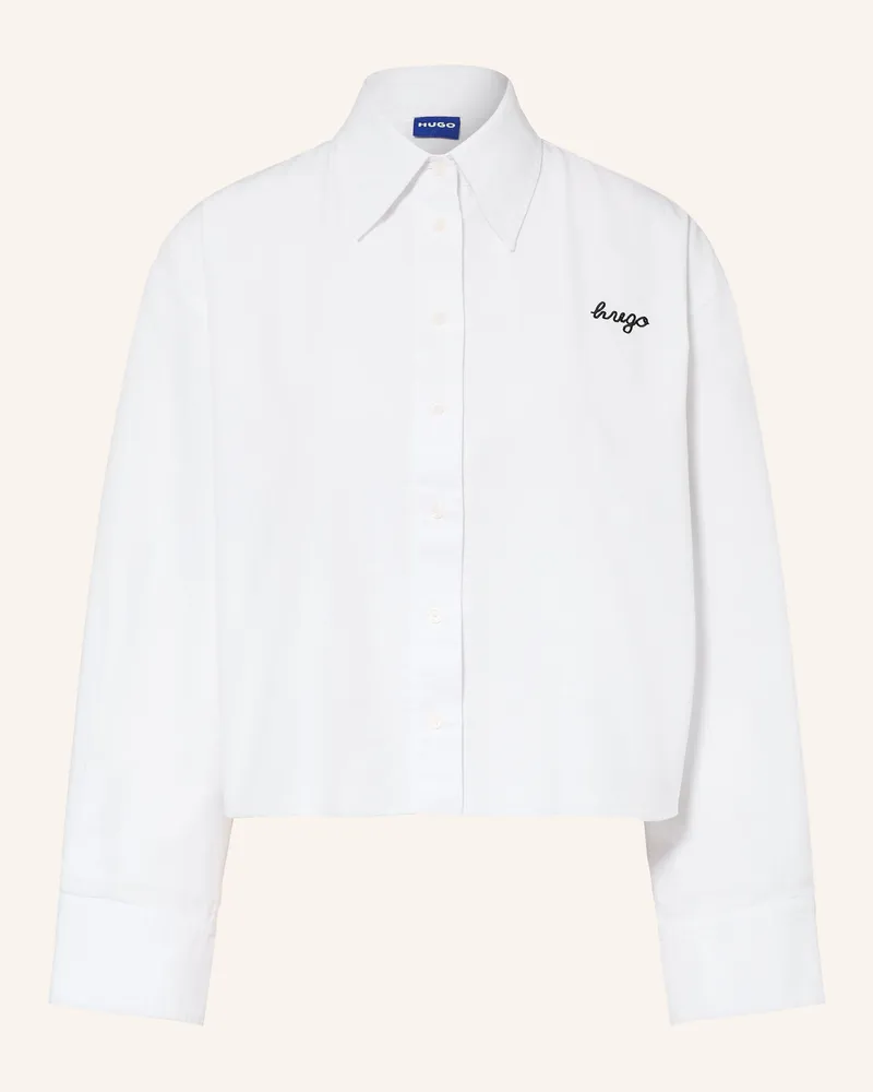 HUGO BOSS Hemdbluse Enigma weiss Weiss