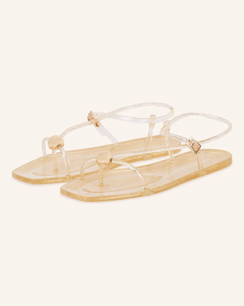 Loeffler Randall Zehentrenner Dana beige Gold