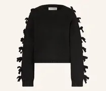 Pullover Permelisw Mit Cut-Outs schwarz