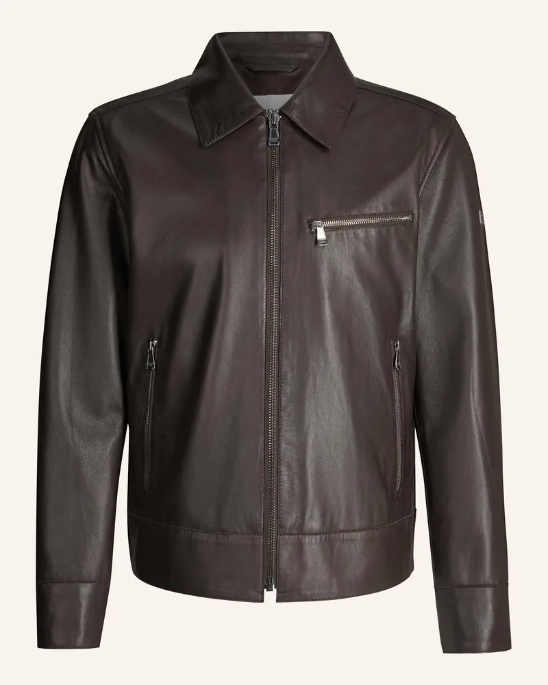 JOOP! Lederjacke braun Dunkelbraun
