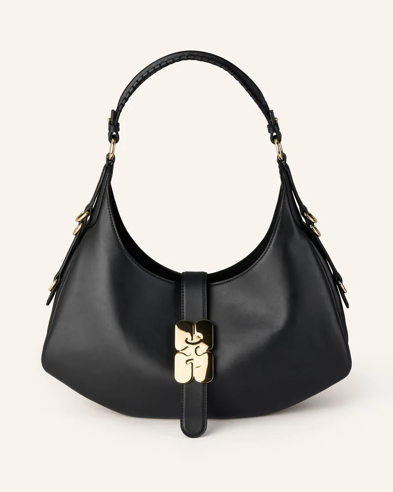 Ganni Schultertasche KAT SMALL Schwarz