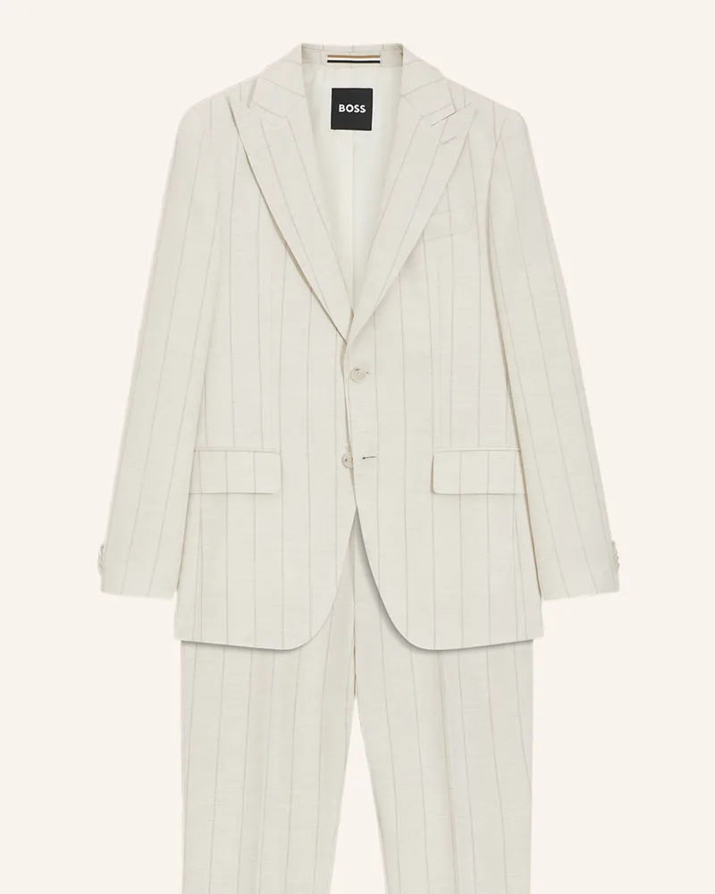 HUGO BOSS Business Anzug C-HUGE-2PCS-PK-261 Slim Fit Hellgrau