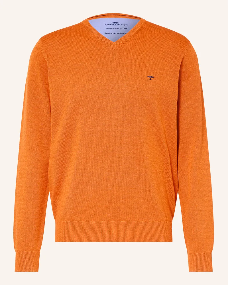 Fynch-Hatton Pullover orange Dunkelorange