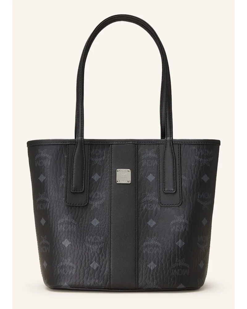 MCM Shopper LIZ MINI zum Wenden Schwarz