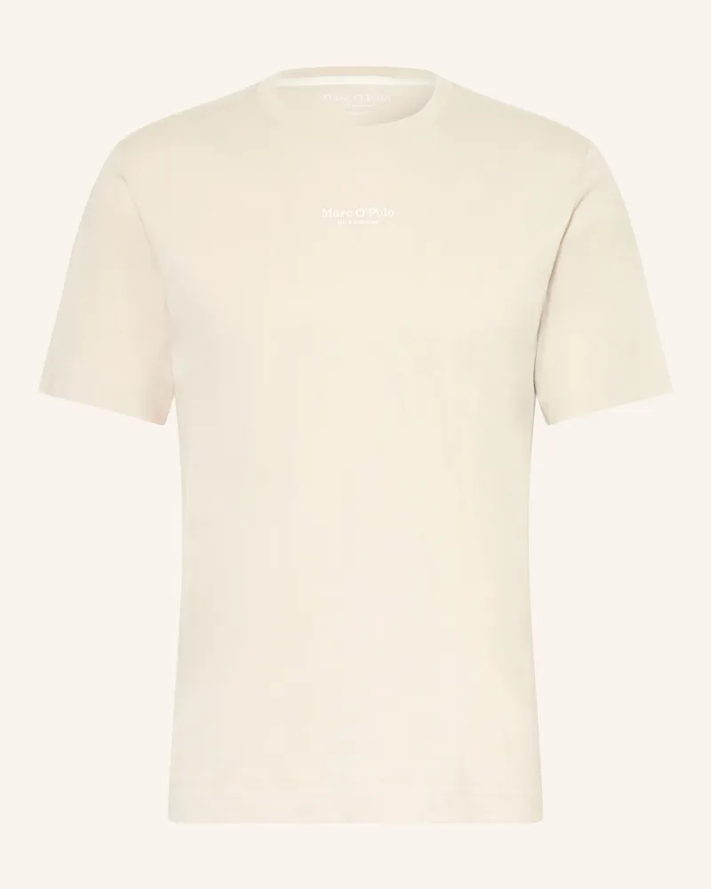 Marc O'Polo T-Shirt weiss Hellbraun