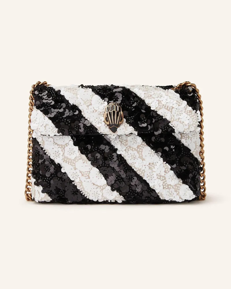 Kurt Geiger Umhängetasche Kensington Mit Pailletten schwarz Weiss
