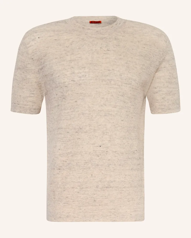 BARENA Strickshirt Tuga Mit Leinen weiss Ecru