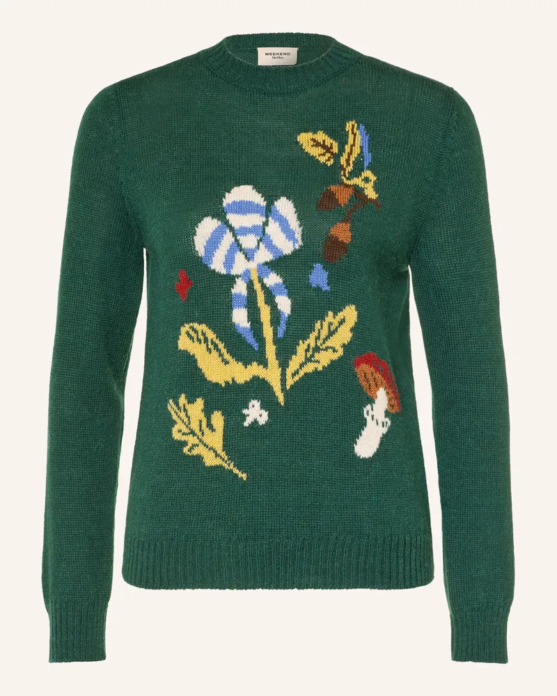 Max Mara Pullover Nitra Mit Alpaka gruen Dunkelgrün