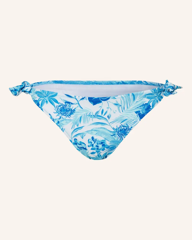 Vilebrequin Basic-Bikini-Hose TAHITI FLOWERS Weiss