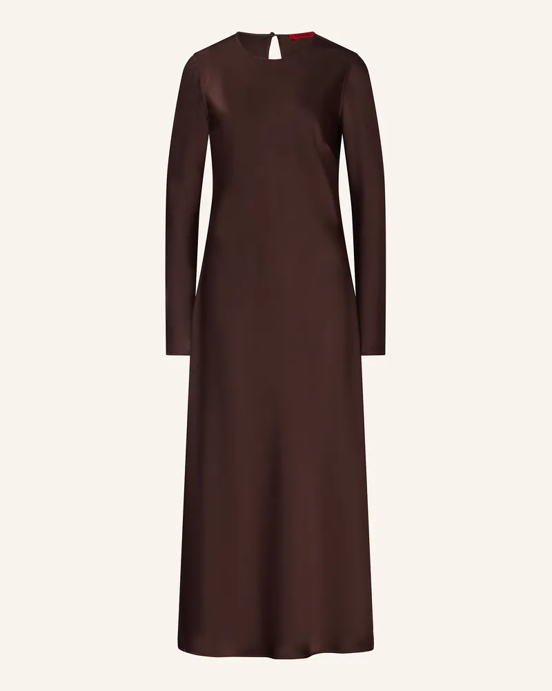 MAX&Co. Satinkleid Giraffa braun Dunkelbraun