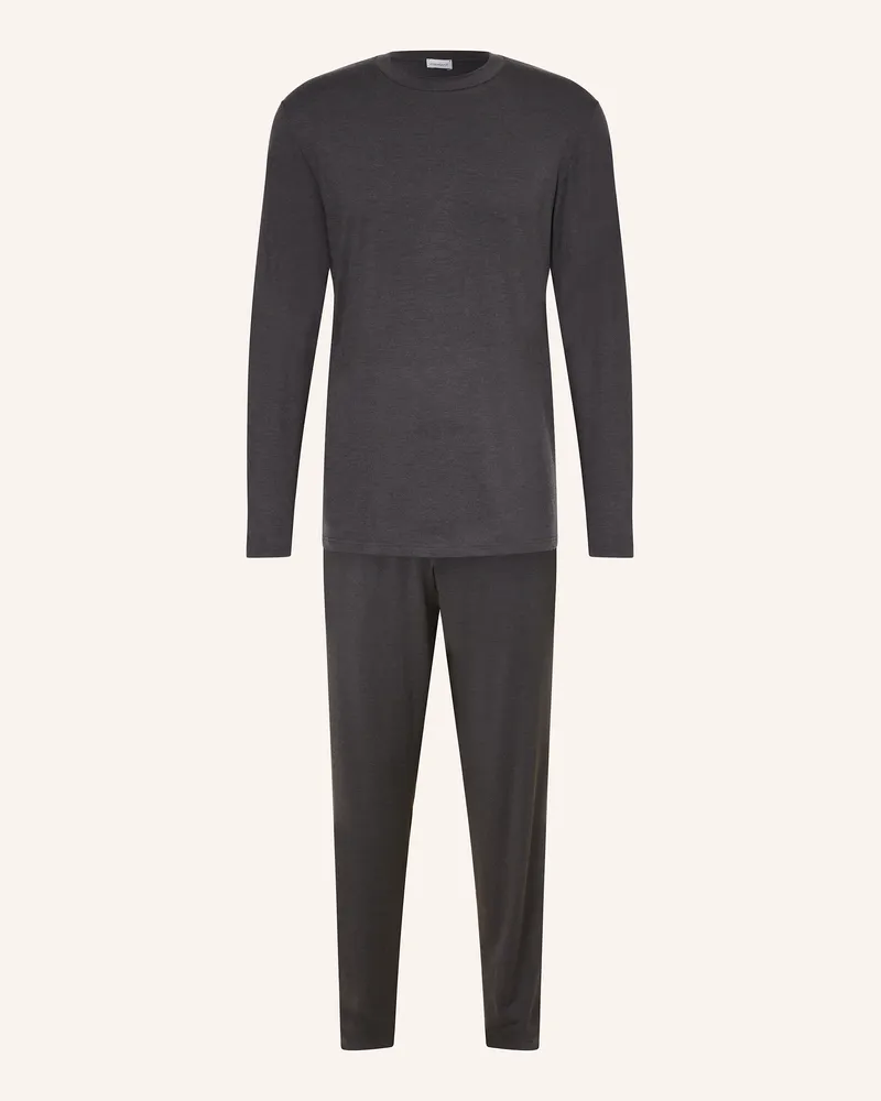 Zimmerli Schlafanzug COZY COMFORT Dunkelgrau