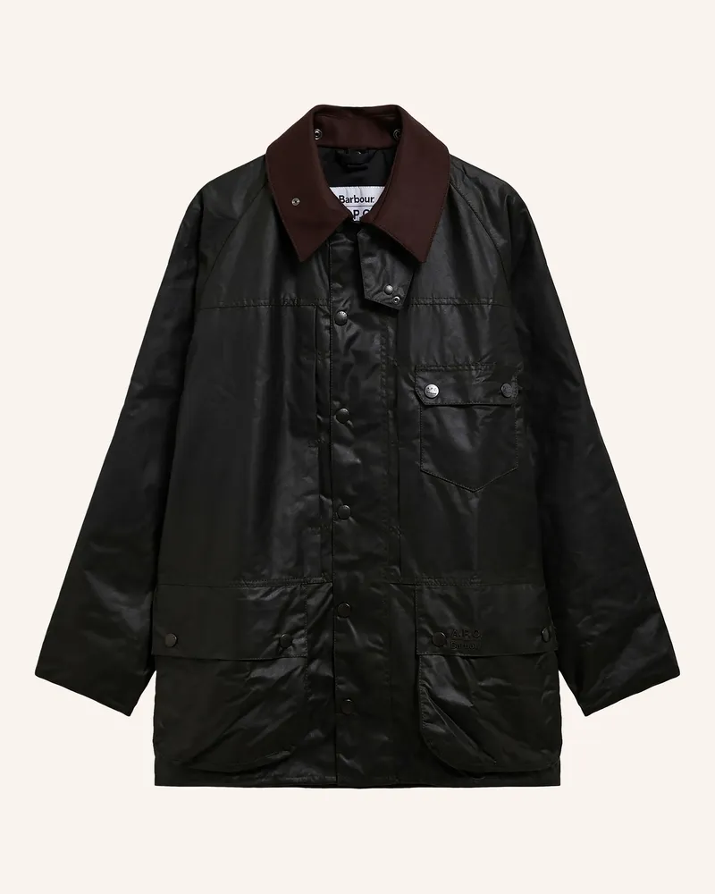 Barbour Fieldjacket Beaufort Mit Abnehmbarer Kapuze gruen Dunkelgrün