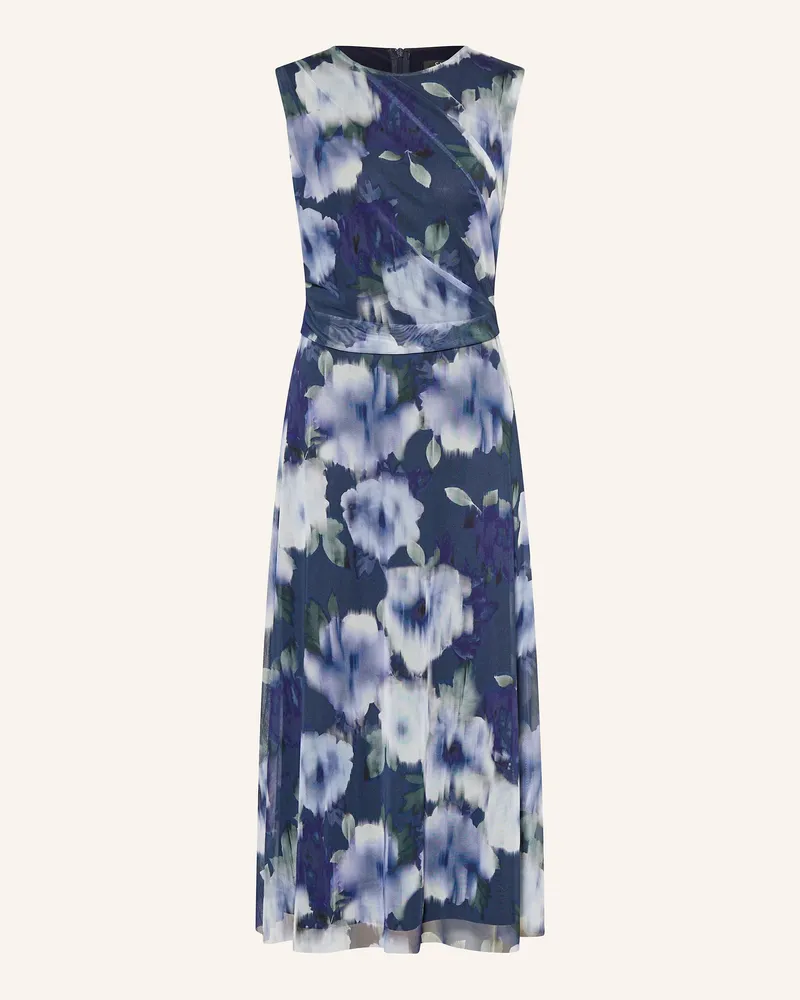 Swing Cocktailkleid aus Mesh Dunkelblau