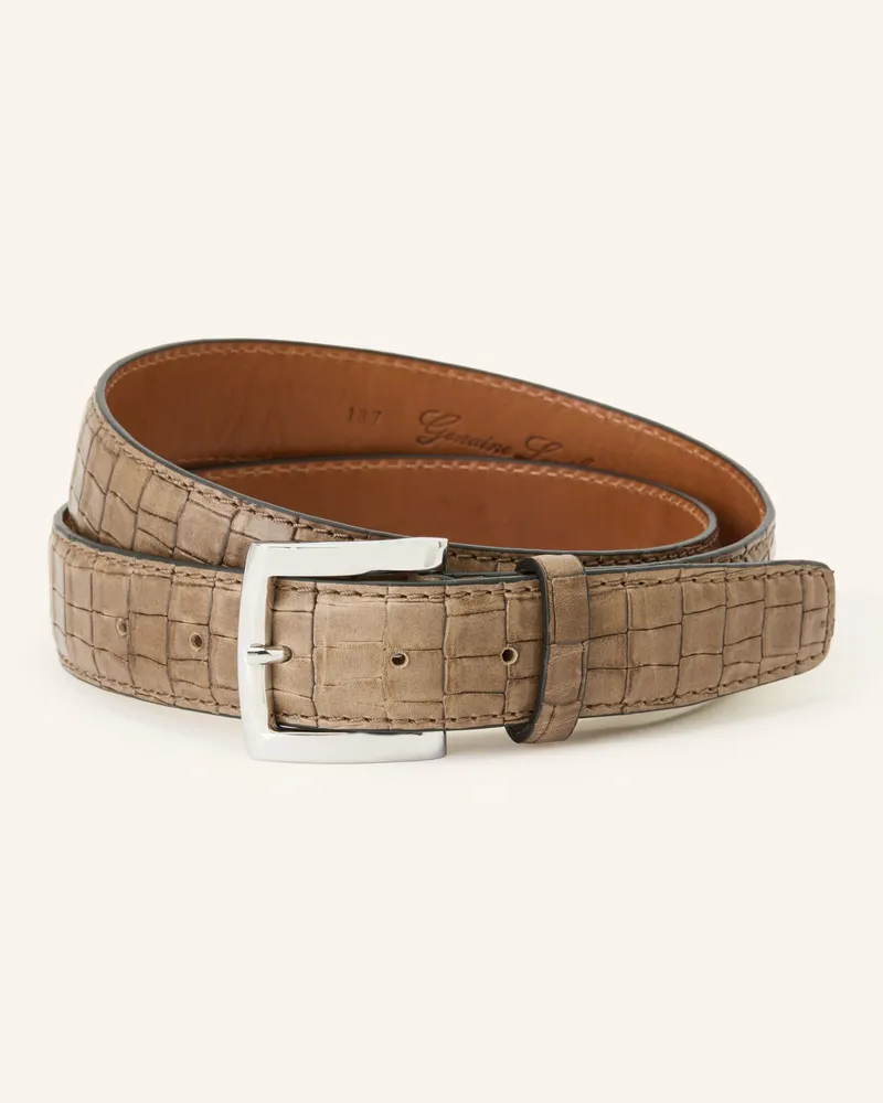 Reptile's House Ledergürtel Coco Nevada braun Taupe