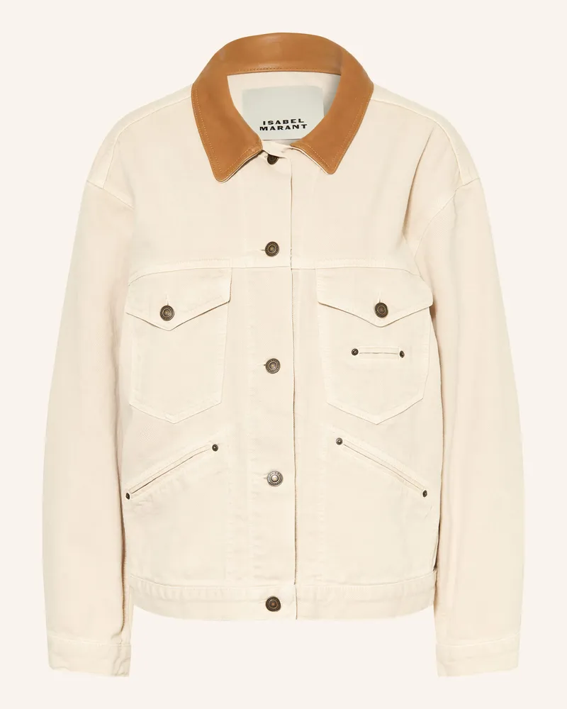 Isabel Marant Jeansjacke Petunia beige Ecru