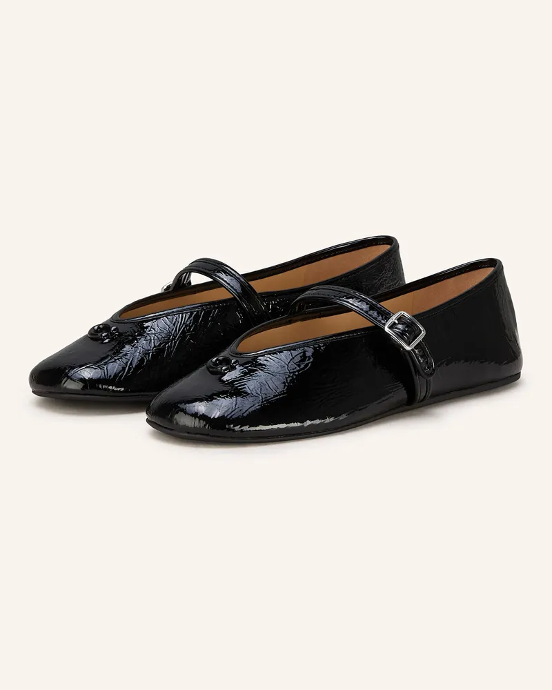 Coach Mary-Jane-Ballerinas Schwarz