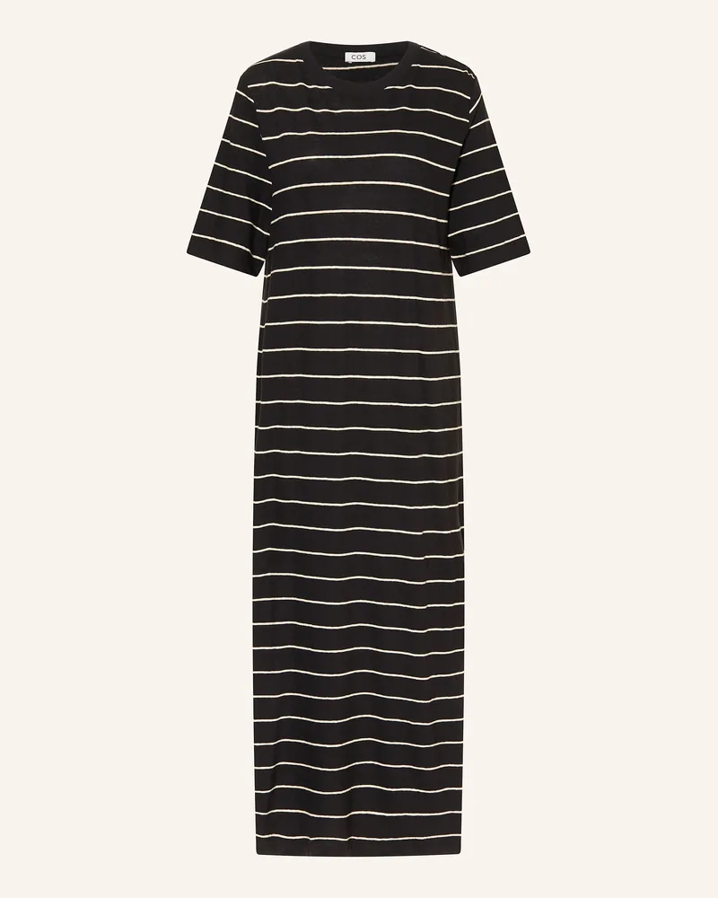 COS Kleid mit Leinen Schwarz