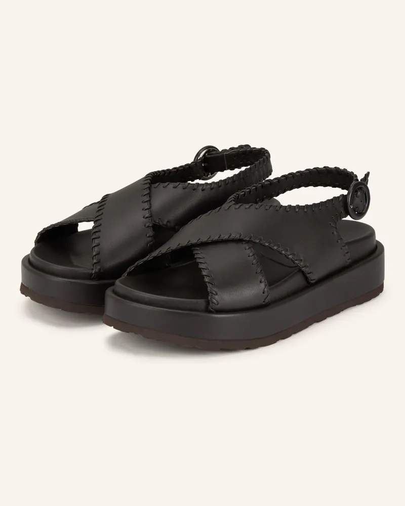 Paloma Barceló Plateau-Sandalen Ursula braun Dunkelbraun
