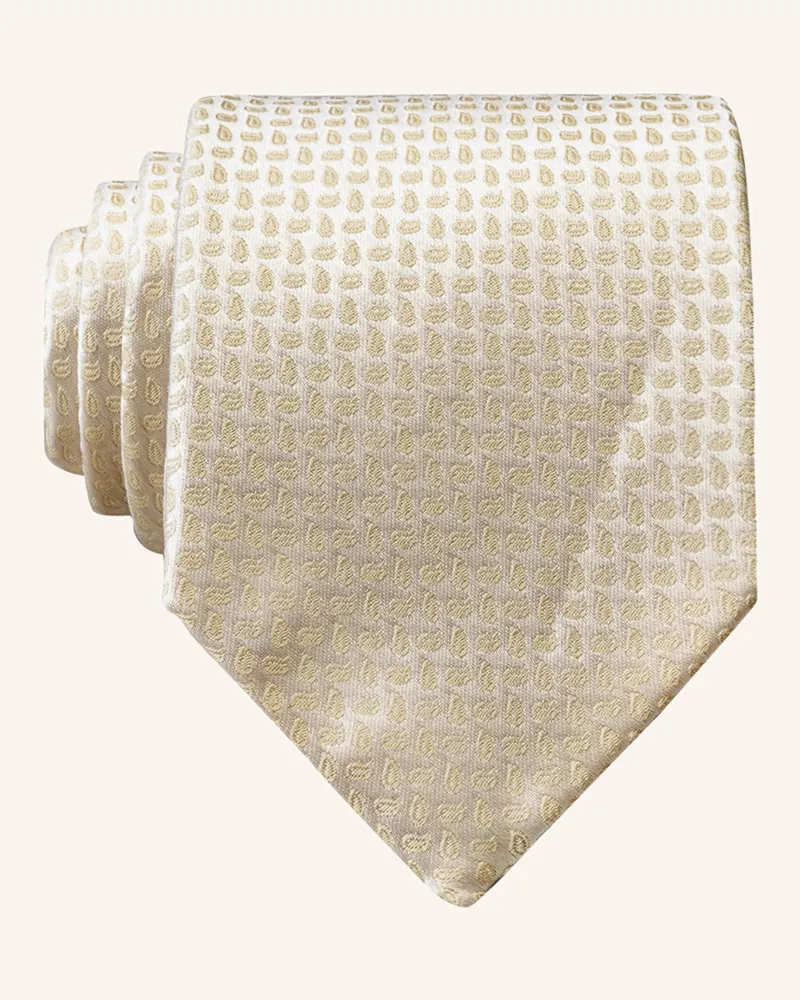 paul Krawatte weiss Ecru