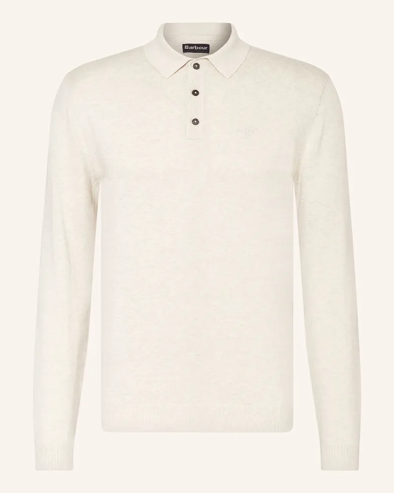 Barbour Strick-Poloshirt Beige