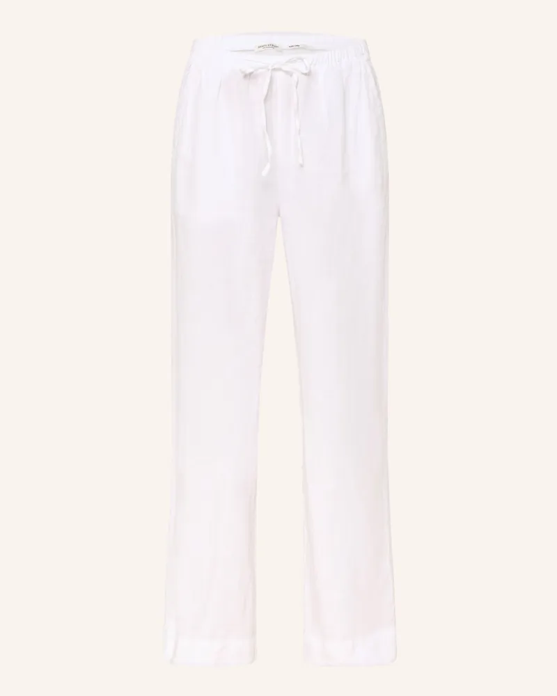 Marc O'Polo Marlenehose Aus Leinen weiss Weiss