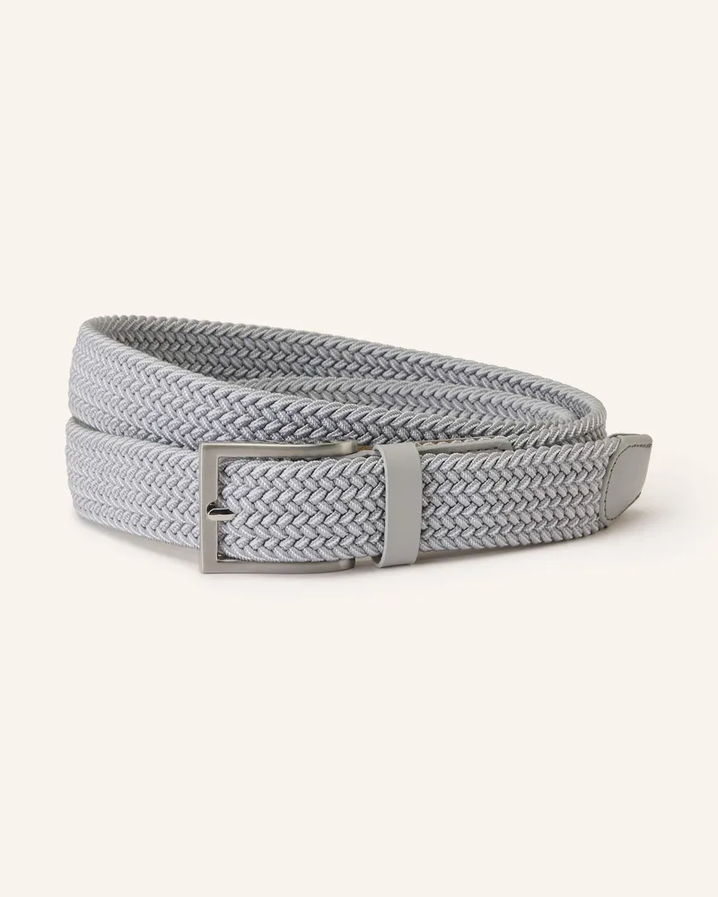 Strokesman's Flechtgürtel Silber