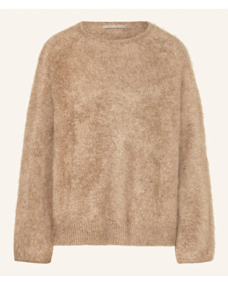 (THE MERCER) N.Y. Cropped-Pullover aus Cashmere Beige