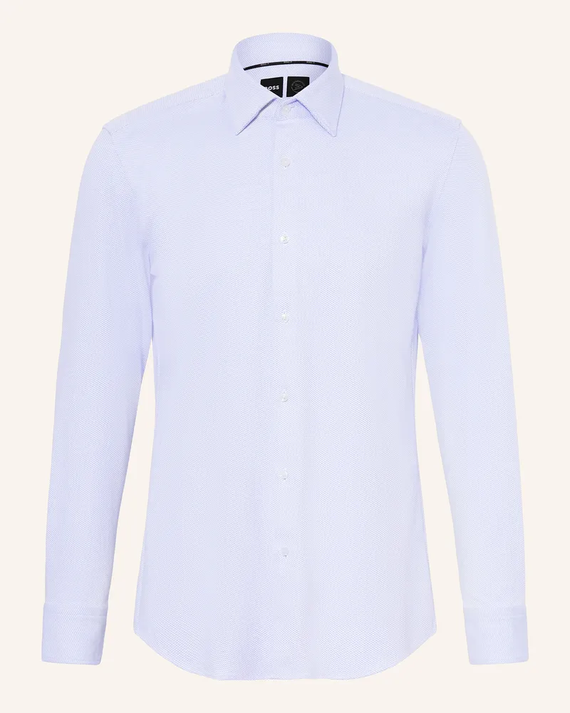 HUGO BOSS Hemd HANK PERFORMANCE Slim Fit Hellblau