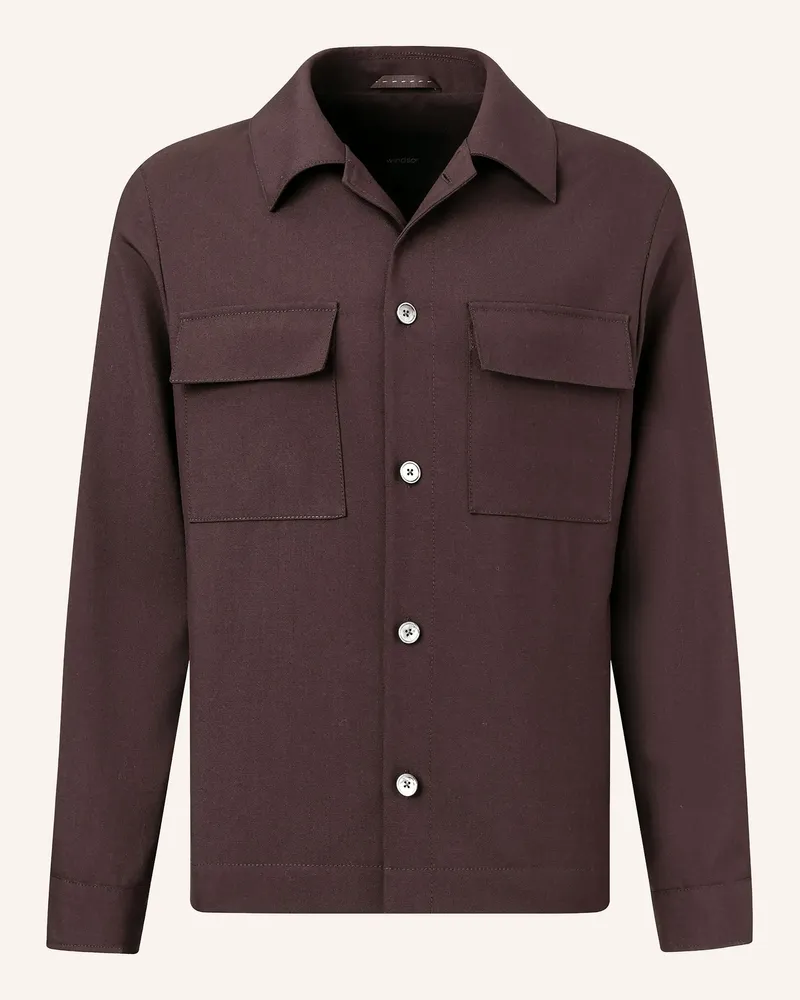 windsor. Overshirt lavoro2 rot Dunkelrot