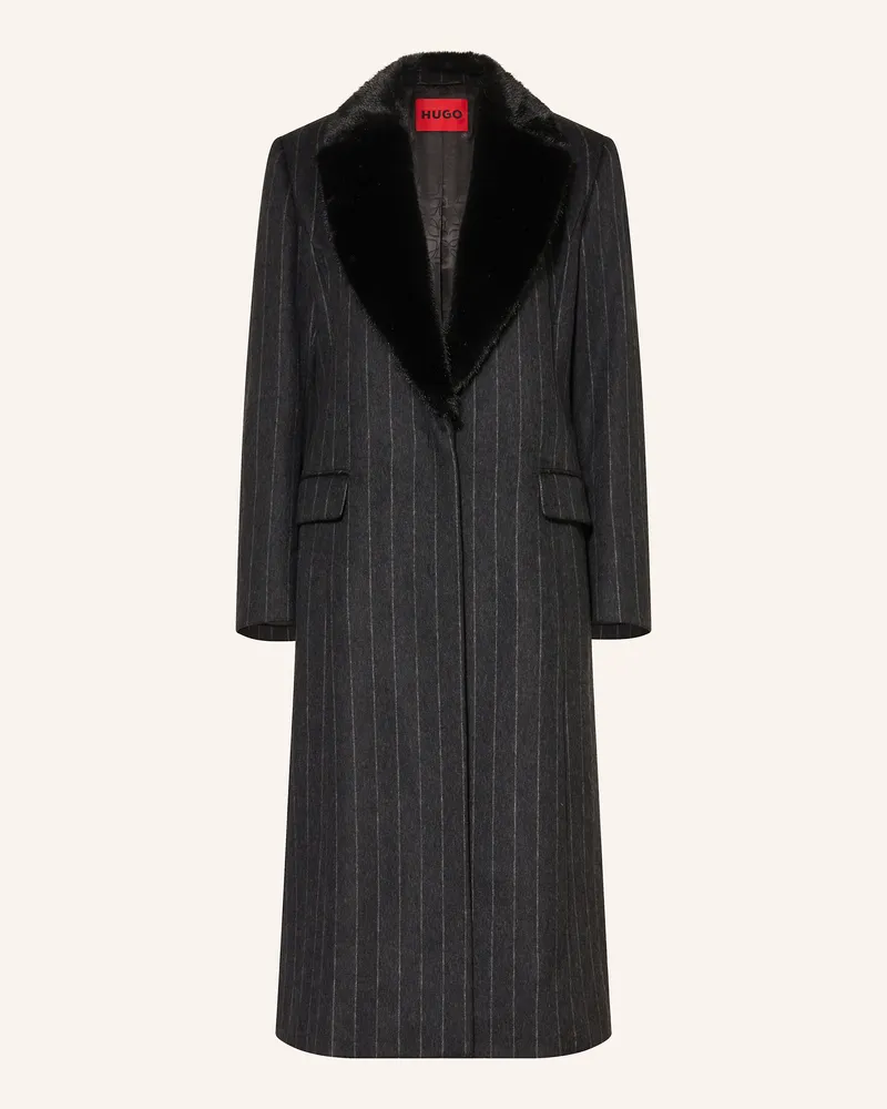 HUGO BOSS Mantel Mermine grau Dunkelgrau