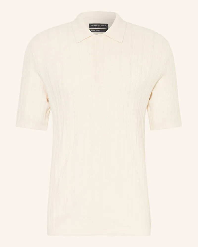 Marc O'Polo Strick-Poloshirt Creme
