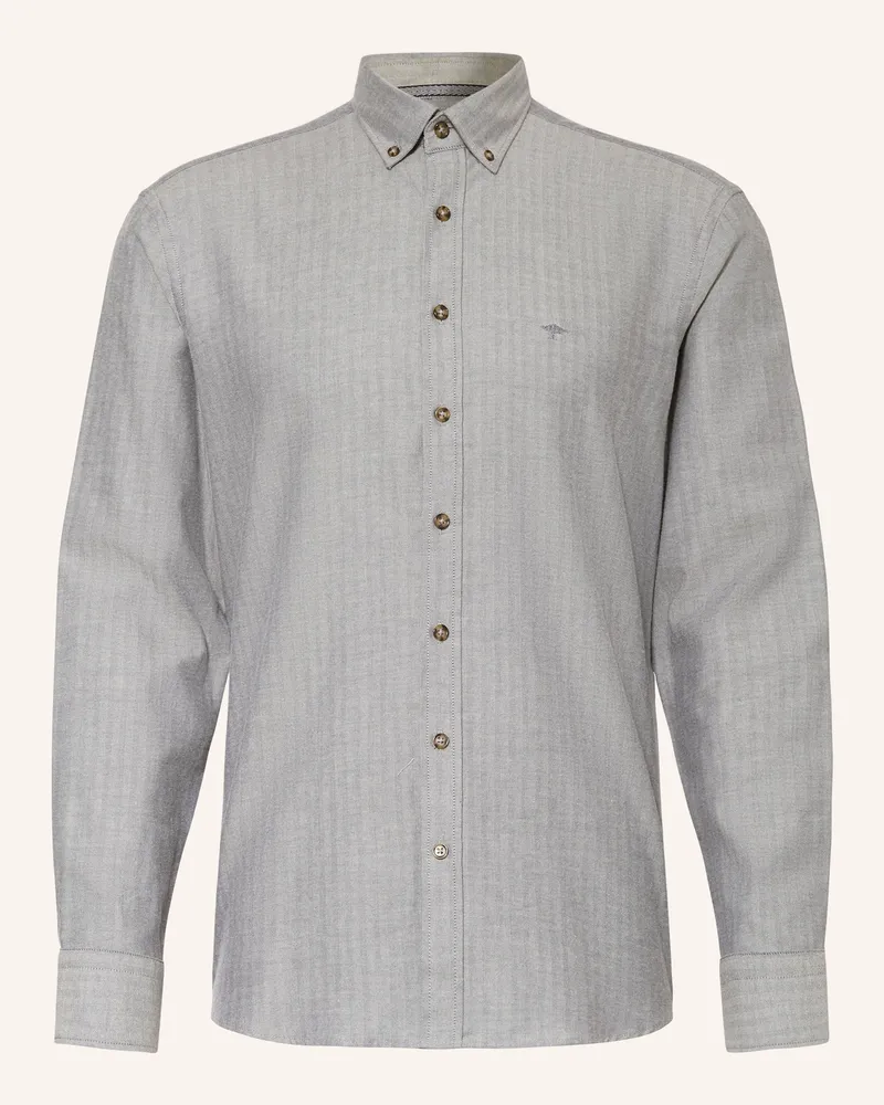 Fynch-Hatton Hemd Regular Fit Blaugrau