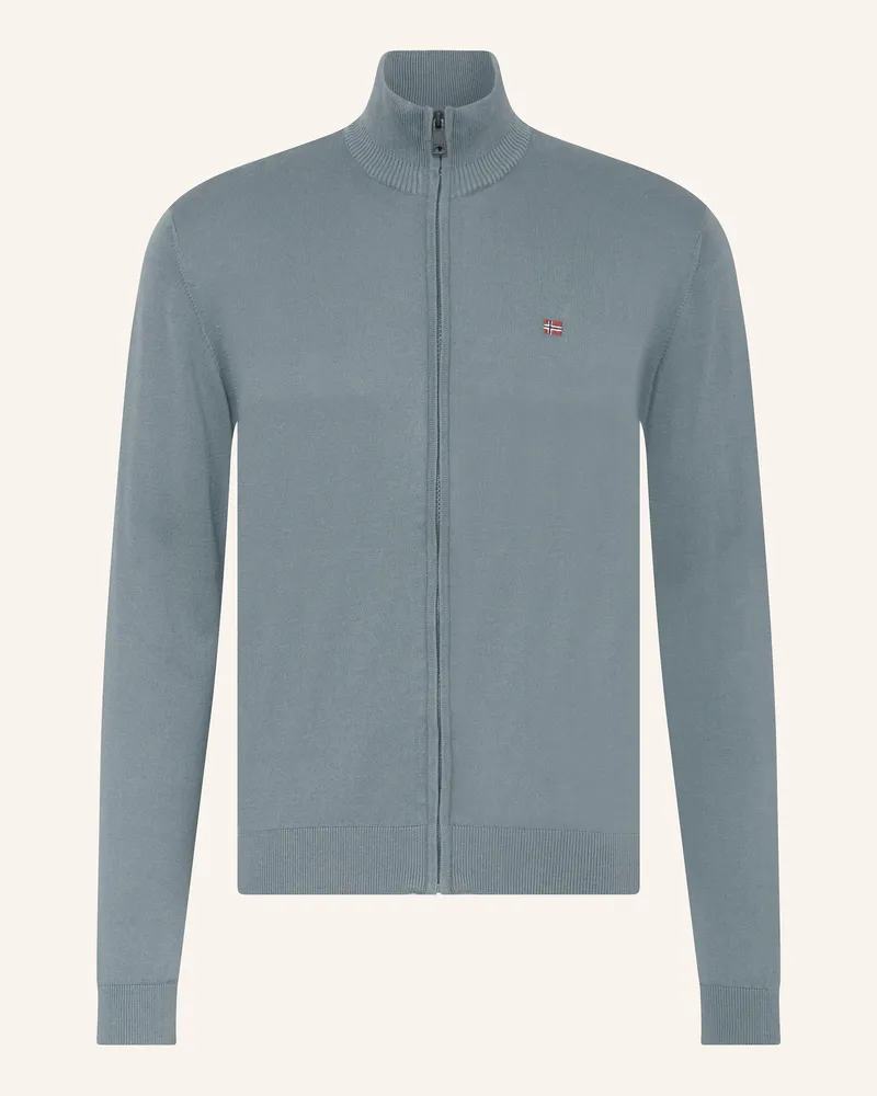 Napapijri Strickjacke Decatur Fz gruen Petrol