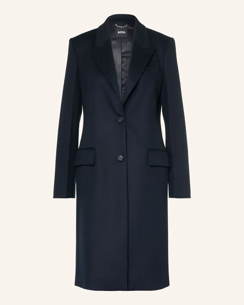 HUGO BOSS Wollmantel Classin blau Dunkelblau