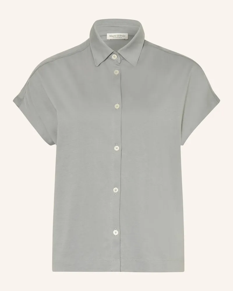 Marc O'Polo Hemdbluse Aus Jersey grau Hellgrau