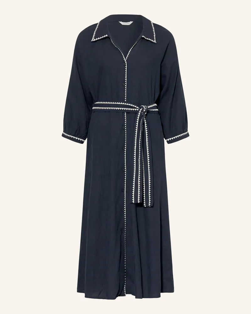 Part Two Hemdblusenkleid SICILIASPW mit Leinen Dunkelblau