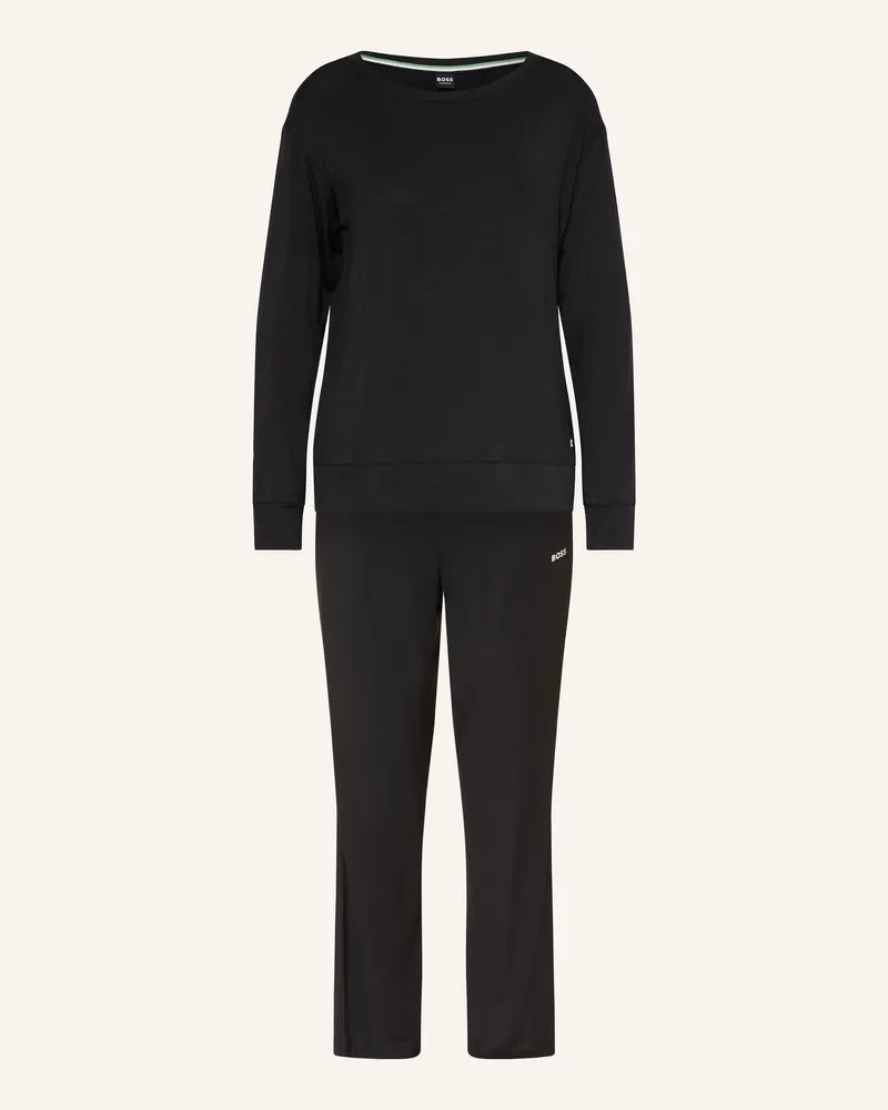 HUGO BOSS Schlafanzug ELEMENT Schwarz