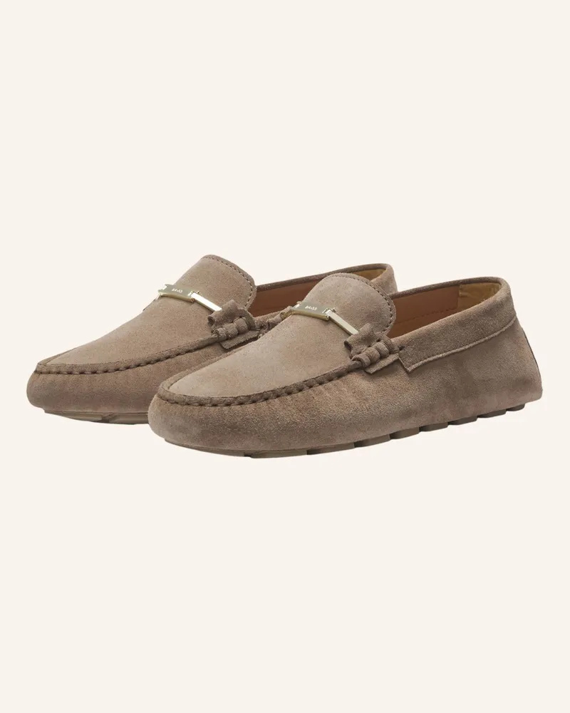 HUGO BOSS Flacher Schuh ROXANNE_DRIVER_SDHB Hellbraun