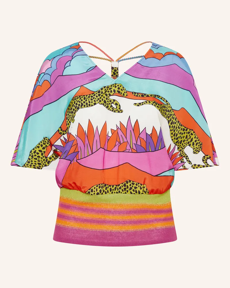 Sportalm Blusenshirt im Materialmix Fuchsia